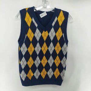 boys argyle vest unifom size 13-14 years